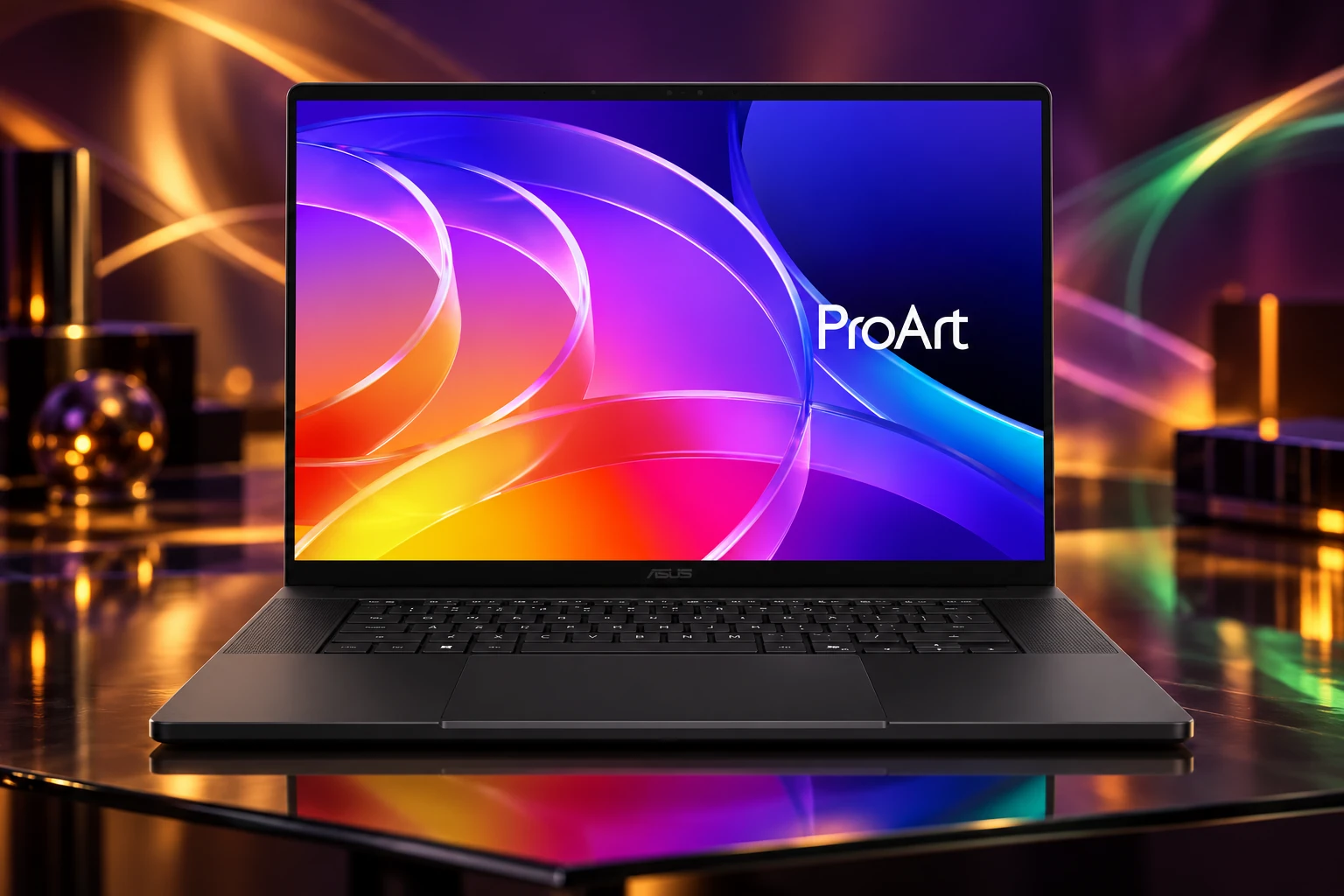 ASUS ProArt en situation dans un décor technologique