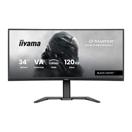IIYAMA GCB3482WQSU-B1 (Black Hawk) - 34p VA 3440x1440 Incurvé 0.6ms 500cd/m² 2HDMi-DP 4USB 2x5W R | ECP Grossiste informatique