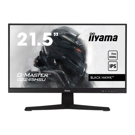 IIYAMA G2245HSU-B2 (Black Hawk) - 21.5p IPS FHD 1ms 300cd/m² HDMI/DP 2xUSB 2x2W Noir | ECP Grossiste informatique