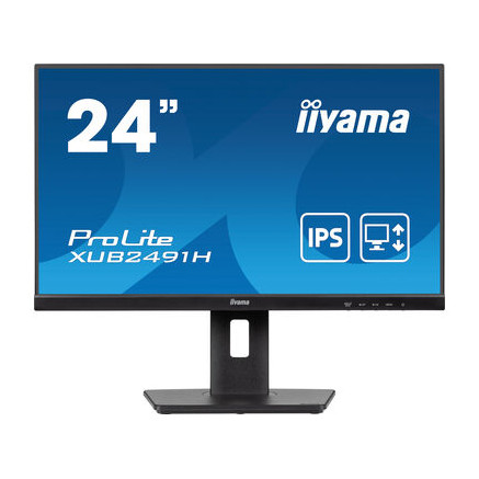 IIYAMA XUB2491H-B1 - 23.8p IPS FHD 0.5ms HDMI-DP Pas.H.P Règlable Noir | ECP Grossiste informatique