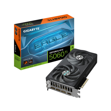 GIGABYTE GeForce RTX 5060 Ti EAGLE OC 8G Carte Graphique – 8 Go GDDR7, 128 bits, PCI-E 5.0, 2617 MHz Fréquence du processeur, 3