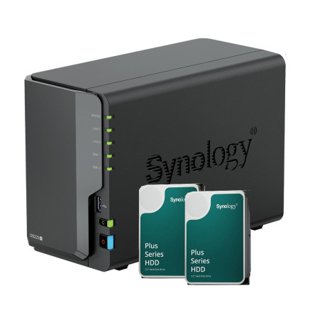 Bundle Synology DS224+ 2Go NAS + 2 DD HAT3310-8T | ECP Grossiste informatique
