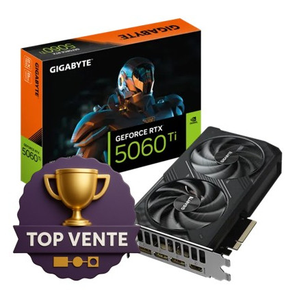GIGABYTE RTX 5060 Ti WINDFORCE OC 8G – NVIDIA RTX GDDR7 PCIe 5.0