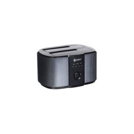 6001008 Docking pour 2xHDD 2.5/3.5p Sata USB3 Gris | ECP Grossiste informatique