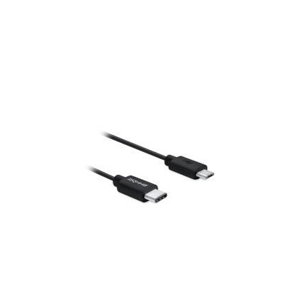 Axxbiz CableBiz-C004B USB Type-C plug to USB 2.0 Micro-B plug cable - Black | ECP Grossiste informatique