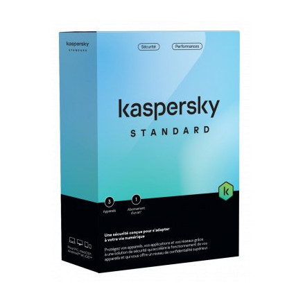 Kaspersky Standard 3p/1an | ECP Grossiste informatique