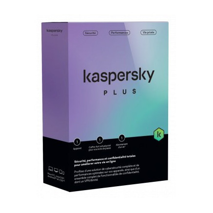 Kaspersky Plus 1p/1an | ECP Grossiste informatique