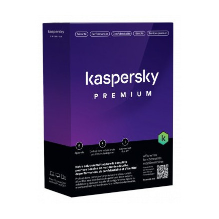 Kaspersky Premium 5p/1an | ECP Grossiste informatique