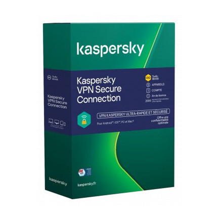 Kaspersky VPN Secure connection 5p/1an | ECP Grossiste informatique