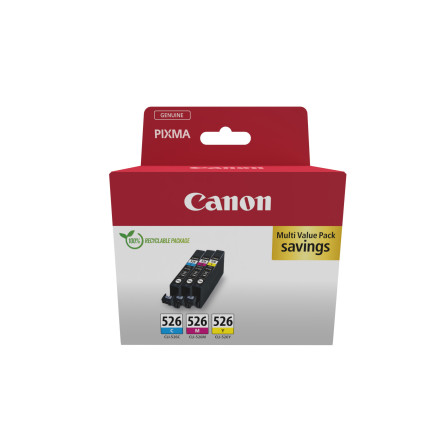 CANON CLI-526 Ink Cartridge C M Y Pack