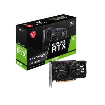 VGA MSI GeForce RTX 3050 6GB Ventus 2X E OC