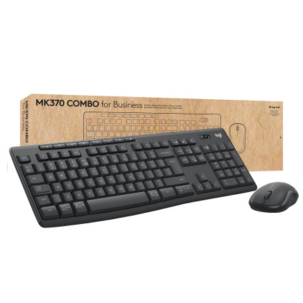 Keyboard  Mouse Logitech MK370 Combo for Business - graphite - DE - Tastatur - Bluetooth (920-012065)