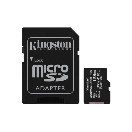 KNGMF036161 128GB micSDXC Canvas Select Plus 100R A1 C10 Card + ADP