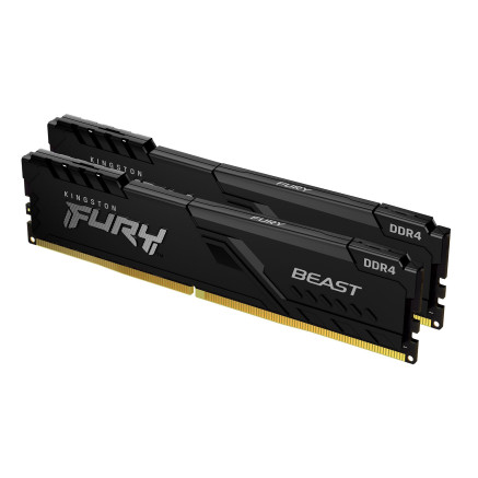 KNGMM038602 Memoire Kingston FURY Beast 16 Go  (2 x 8 Go) DDR4 3600 MHz CL17