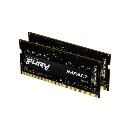 KNGMM038662 Mémoire Kingston FURY Impact 32 Go (2 x 16 Go) DDR4 3200 MHz SODIMM CL20