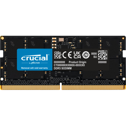 CRUMM041466 Crucial CT16G48C40S5 16 Go DDR5-RAM SO DIMM PC4800 CL40 1x16 Go.