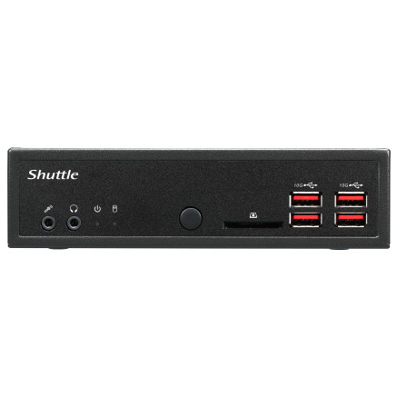 SHUBB041339 Shuttle DH32U Slim-PC barebone   Pentium Gold 7505   4x HDMI - 2x LAN - RS232  