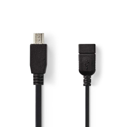 NEDUS039058 Adaptateur USB 2.0 Mini 5-Pin   USB-A M F 480 Mbps OTG 0.20m