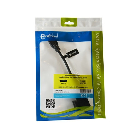 ADAPT.HDMI MALE TO DVI FEMELLE (24+5) 20CM | ECP Grossiste informatique