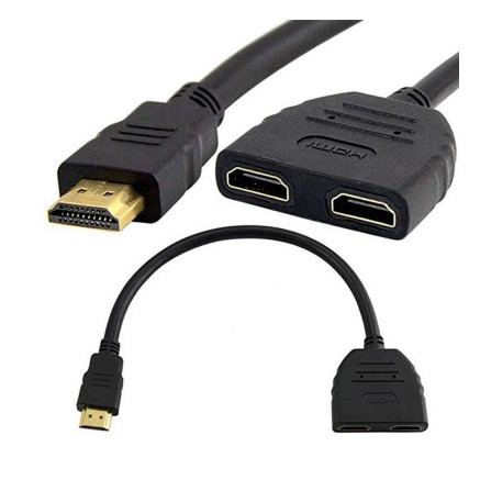 SPILTTER HDMI 1 ENTRE 2 SORTIES EN ADAPTATEUR CABLE SUPPORT 4K 30cm | ECP Grossiste informatique