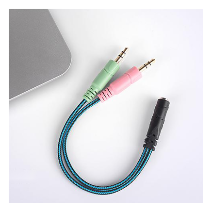 ADAPT- JACK AUDIO STEREO 2 MALES x 1 FEMELLE EN CABLE 25CM AUD | ECP Grossiste informatique
